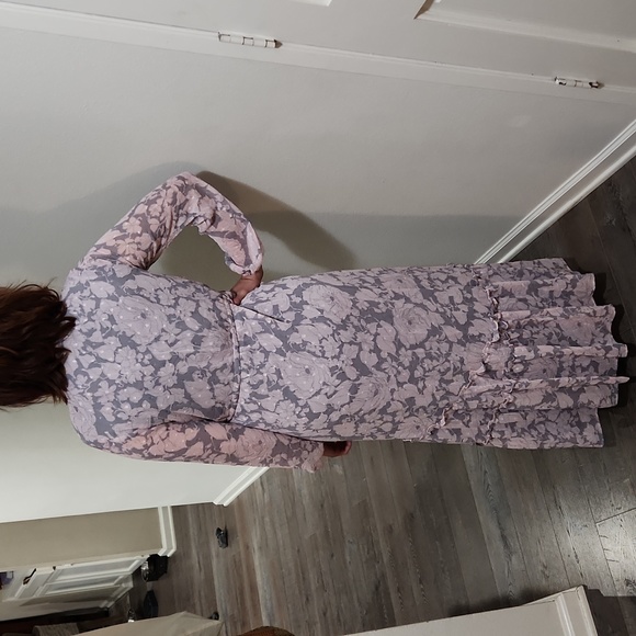 Lovestitch Floral Print Chiffon Maxi Dress - Picture 7 of 12